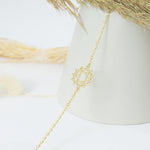 925 Sterling Silver Heart Chakra Bracelet