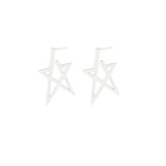 925 Sterling Silver Modern Star Earring