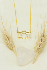 925 Sterling Silver Origami Camera Necklace