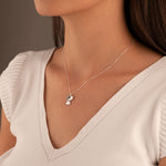 925 Sterling Silver Enamel Dog Necklace,