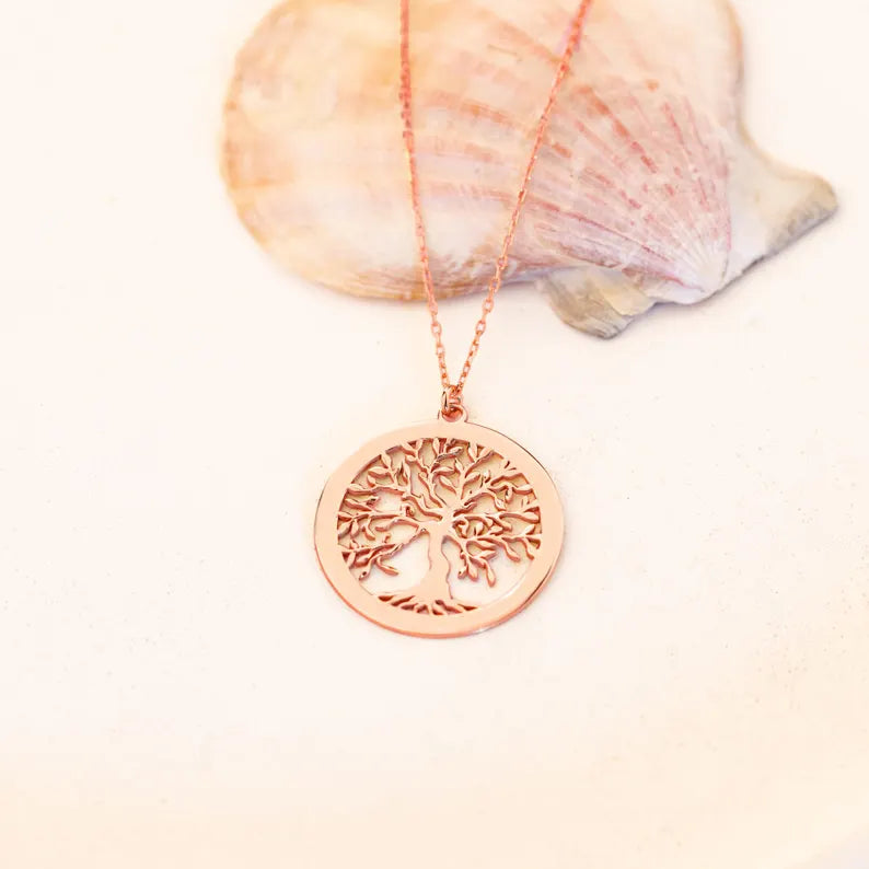 925 Sterling Silver Hayat Ağacı Necklace