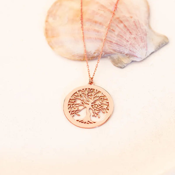 925 Sterling Silver Hayat Ağacı Necklace
