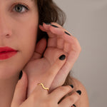 925 Sterling Silver Slalom Ring