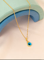 925 Sterling Silver Enamel Evil Eye Necklace