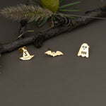 925 Sterling Silver Bat Studs
