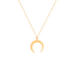 925 Sterling Silver Crescent Moon Necklace