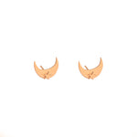 925 Sterling Silver Hi̇lal Şekli̇nde Ear Jacket Star Earrings
