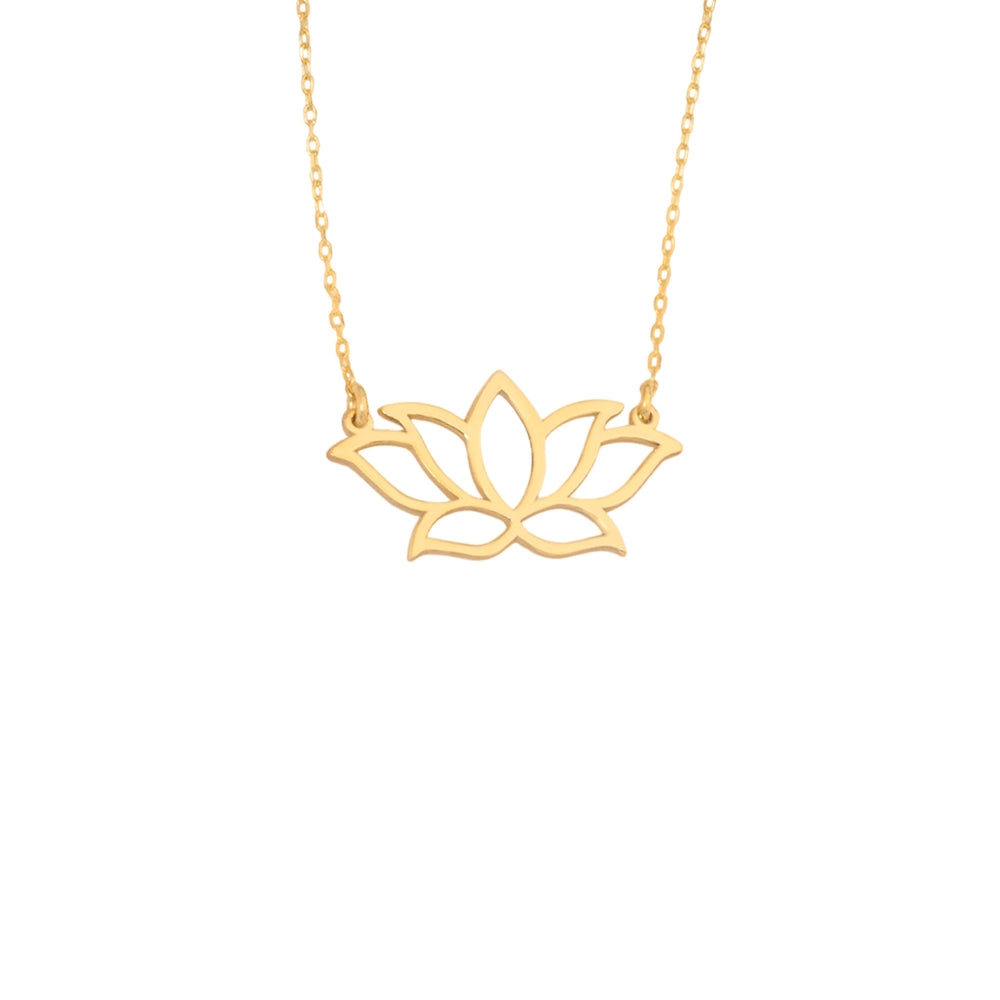 925 Sterling Silver Lotus Flower Necklace