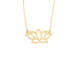 925 Sterling Silver Lotus Flower Necklace