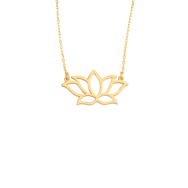 925 Sterling Silver Lotus Flower Necklace