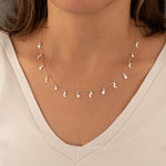 925 Sterling Silver Moon And Star Necklace