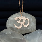 925 Sterling Silver Om Necklace