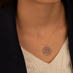 925 Sterling Silver Evil Eye Duası Round Circle