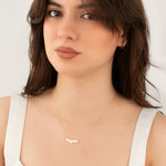925 Sterling Silver Bat Necklace
