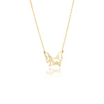 925 Sterling Silver Dog Head And Name Necklace