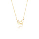 925 Sterling Silver Dog Head And Name Necklace