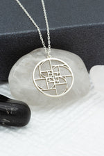 925 Sterling Silver Fibonacci Golden Ratio Necklace