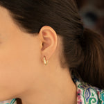 925 Sterling Silver Spiral Kemerli U Earrings