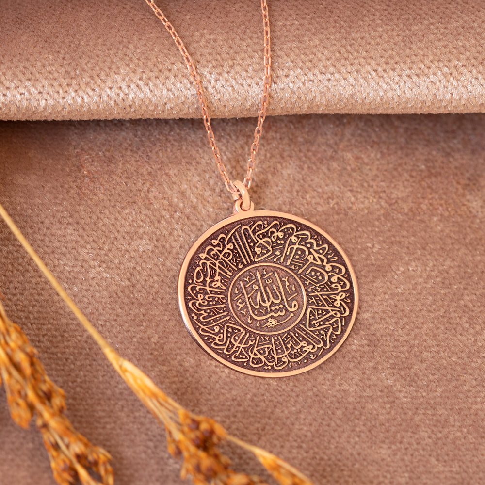 925 Sterling Silver Evil Eye Duası Round Circle
