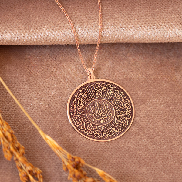 925 Sterling Silver Evil Eye Duası Round Circle