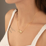 925 Sterling Silver Hand Signal Sign Language Necklace
