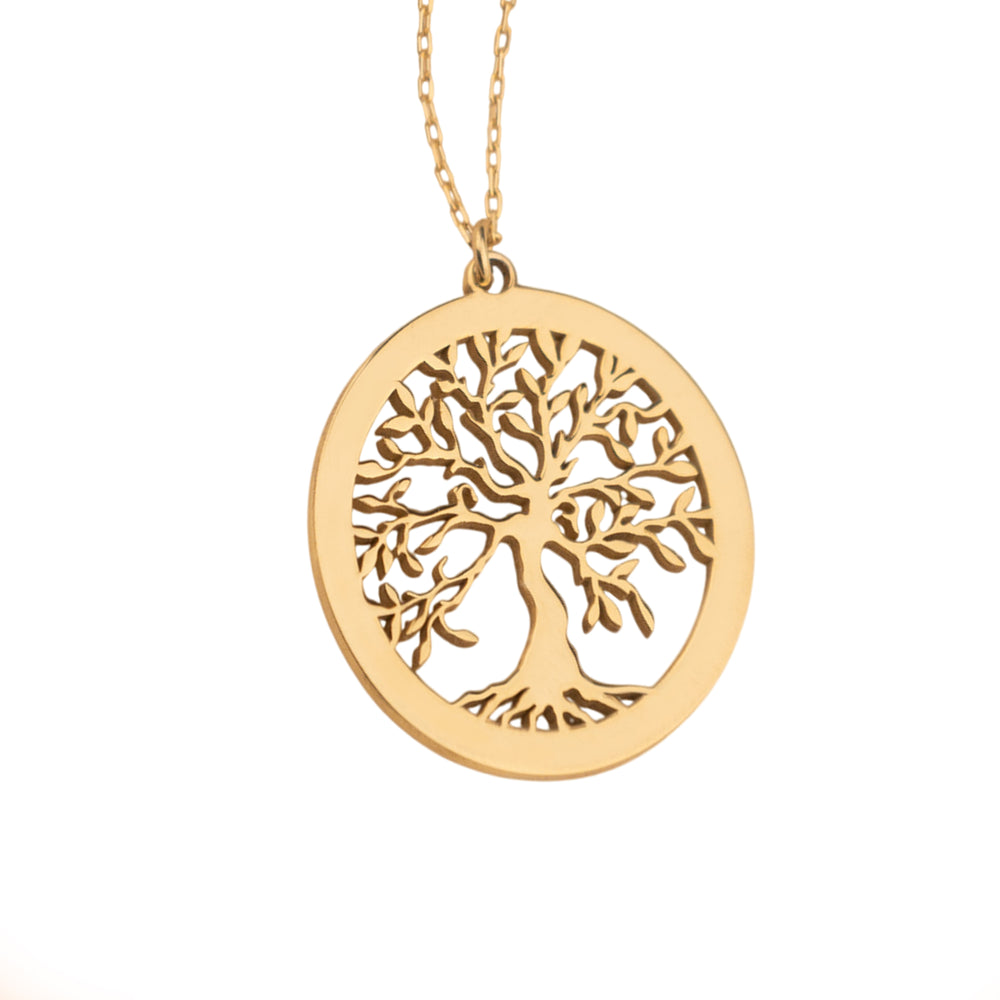 925 Sterling Silver Boş Hayat Ağacı