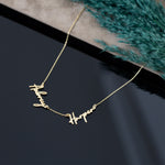 925 Sterling Silver Personalized Couple Name Necklace