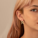 925 Sterling Silver Modern Star Earring
