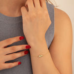 925 Sterling Silver Multicolored Fish Bracelet