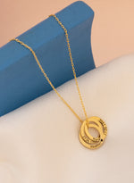 925 Sterling Silver Russian Rings Necklace