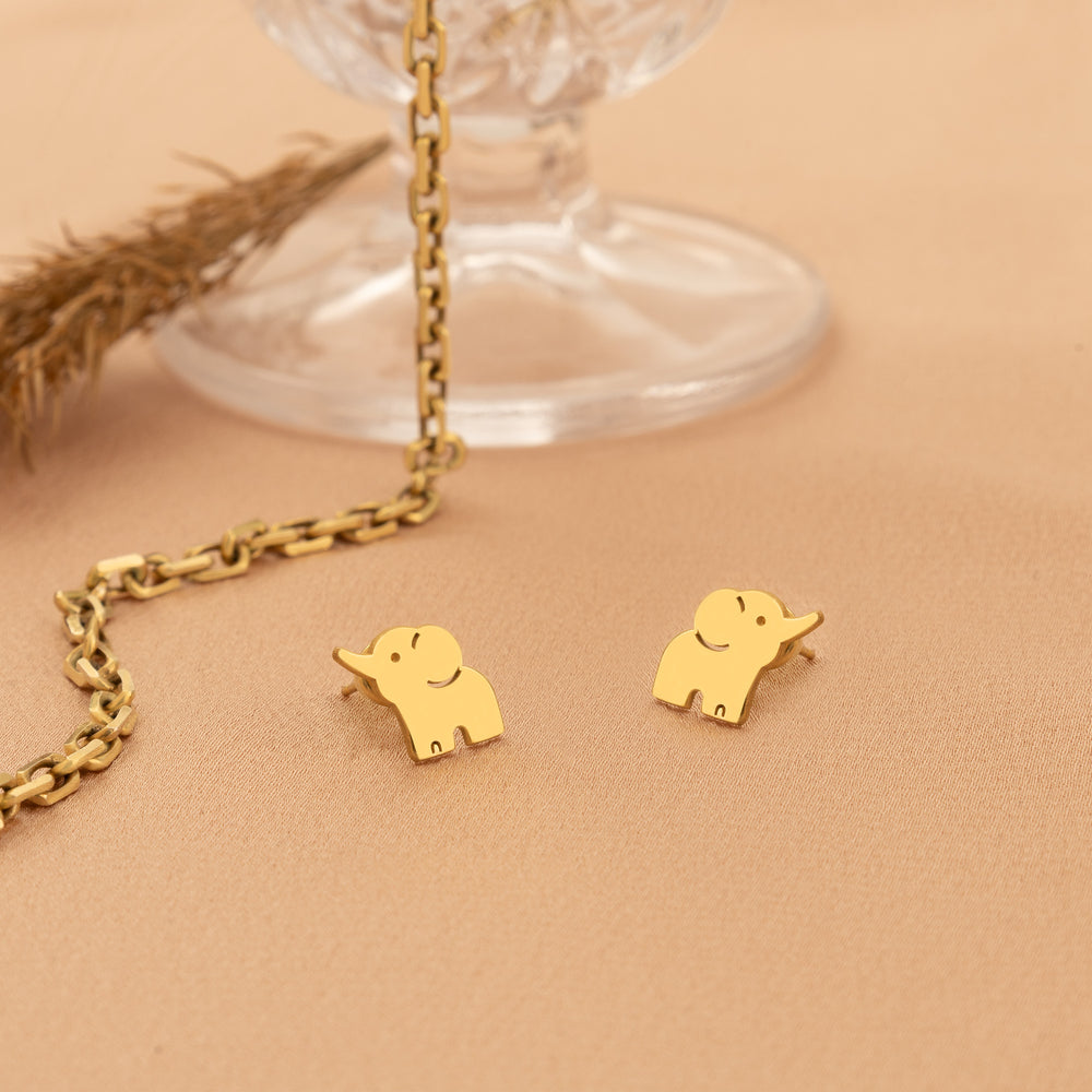 925 Sterling Silver Baby Elephant Studs