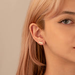 925 Sterling Silver Personalized Name Bar Earring