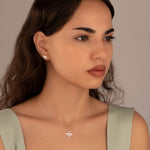 925 Sterling Silver Firefly Studs