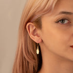 925 Sterling Silver Double Triangle Drop Earrings