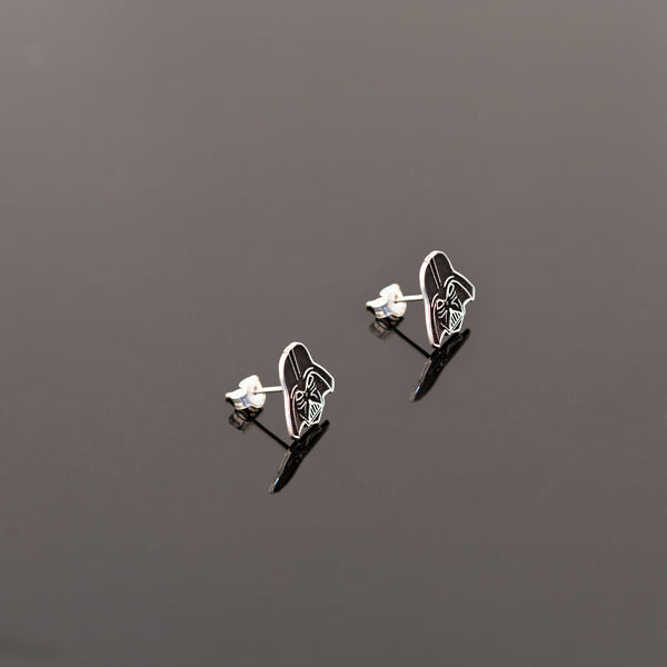 925 Sterling Silver Darth Vader Earrings