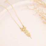 925 Sterling Silver Lotus Unalome New Necklace