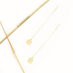 925 Sterling Silver Threader Monogram Earrings