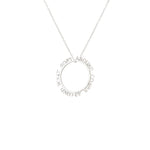 925 Sterling Silver Personalized Circle Name Necklace