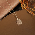 925 Sterling Silver Evil Eye Duası Oval