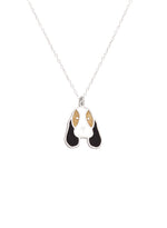 925 Sterling Silver Enamel Dog Necklace 733