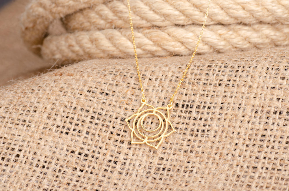 925 Sterling Silver Sacral Chakra Necklace