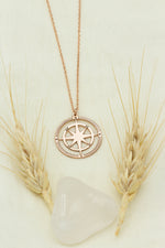 925 Sterling Silver Compass Necklace