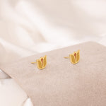 925 Sterling Silver Tulip Enamel Studs