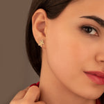 925 Sterling Silver Christmas Gingerbread Studs