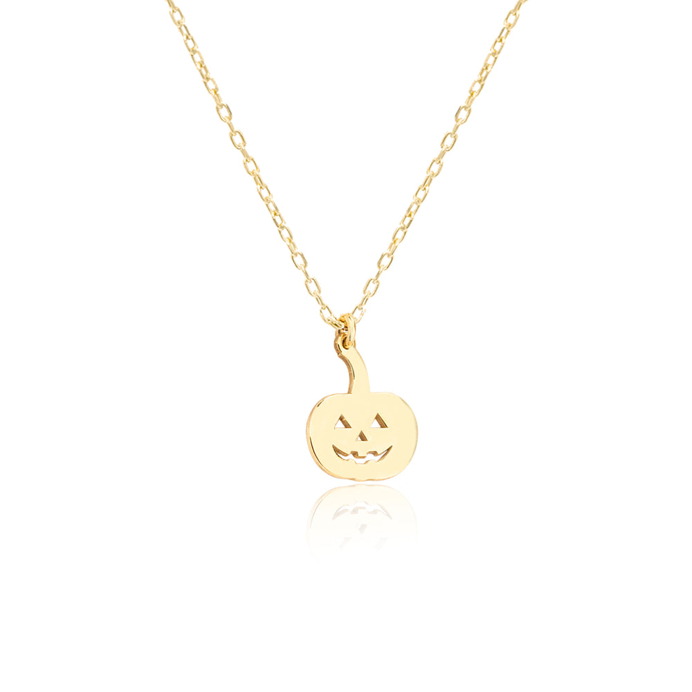 925 Sterling Silver Pumpkin Necklace