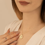 925 Sterling Silver Greek Initial Necklace