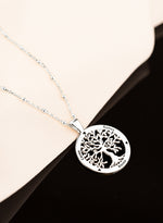 925 Sterling Silver Top Zi̇nci̇rli̇ İsi̇m Hearṫ Hayat Ağaci Necklace