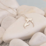 925 Sterling Silver Wolf Couples Necklace