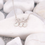 925 Sterling Silver Olive Branch Necklace