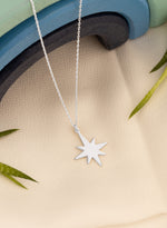 925 Sterling Silver Pole Star Necklace